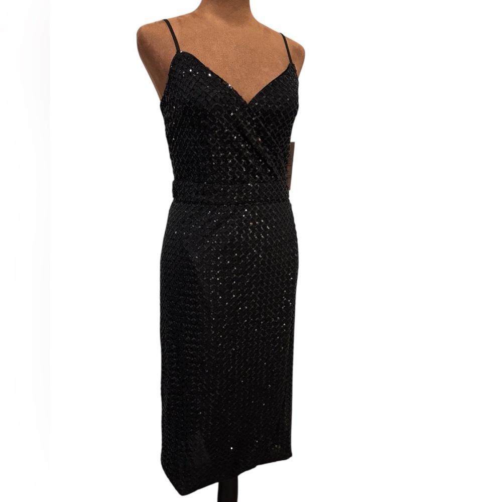 NWT 🖤 Sequin Midi Dress Nanette Lepore - size 4 - elegant and chic